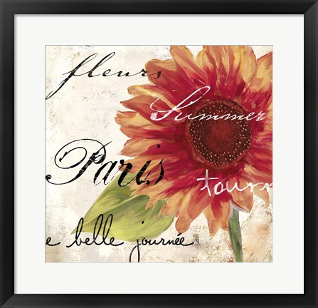 Framed Paris Songs II Print