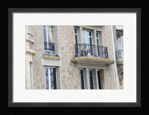 Framed Apartement Building Paris Print