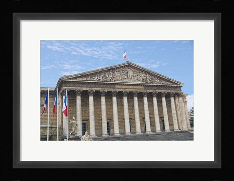 Framed Assemblee Nationale Paris Print