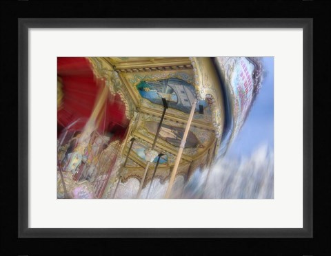 Framed Carousel de Montmartre I Print