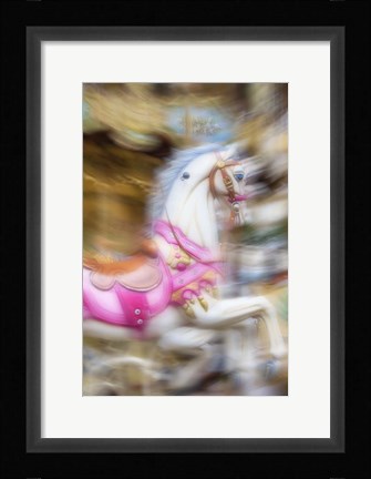 Framed Carousel de Montmartre III Print