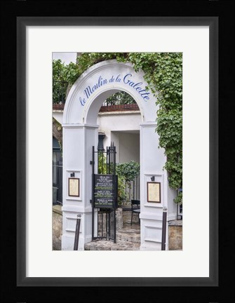 Framed Le Moulin de la Galette Print