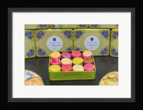 Framed Macarons In A Box Print