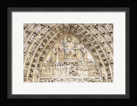 Framed Notre Dame Facade Details II Print