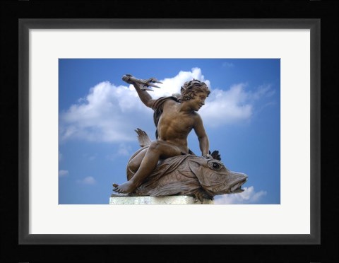 Framed Pont Alexandre III Statue II Print