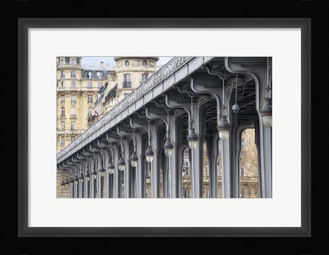 Framed Pont de Bir Hakeim Print