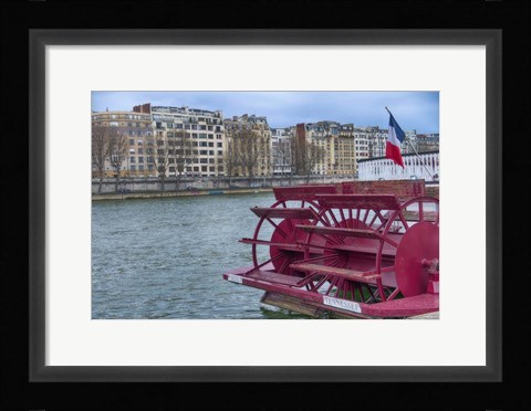 Framed Tennessee Boat On The Seine Print