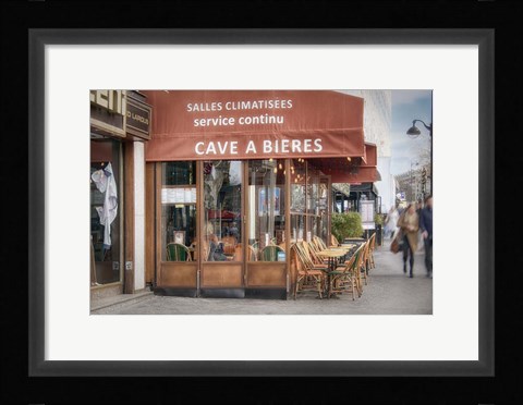 Framed Terrace In Paris Print