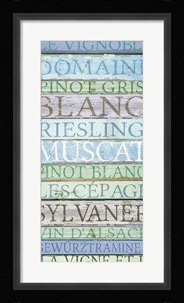 Framed Alsace Wines Print