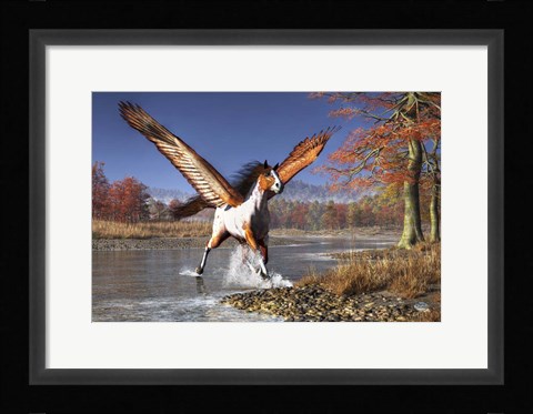 Framed Autumn Pegasus Print