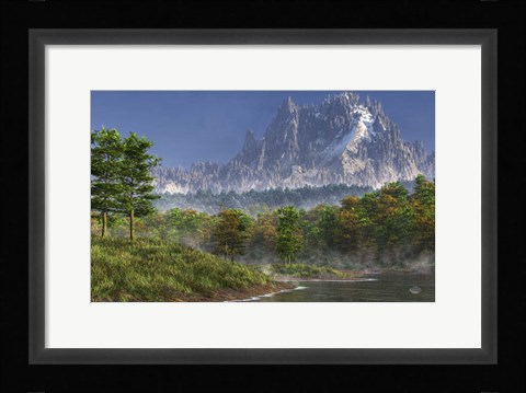 Framed Happy River Valley Print
