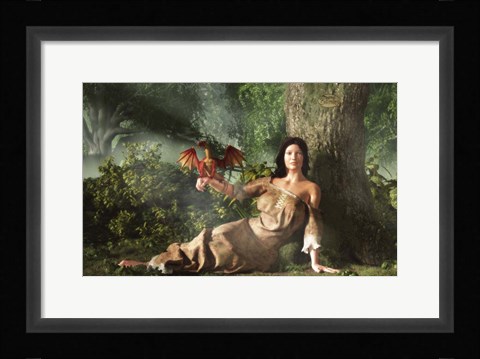 Framed My Little Dragon Print