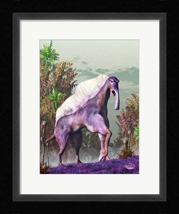 Framed Purple Fantasy Creature Print