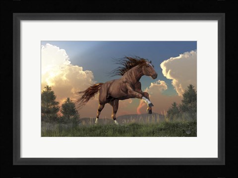 Framed Running Free Print