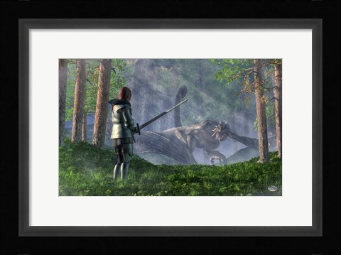 Framed Wyvern Print