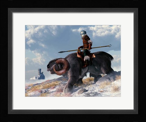 Framed Winter Warrior Print