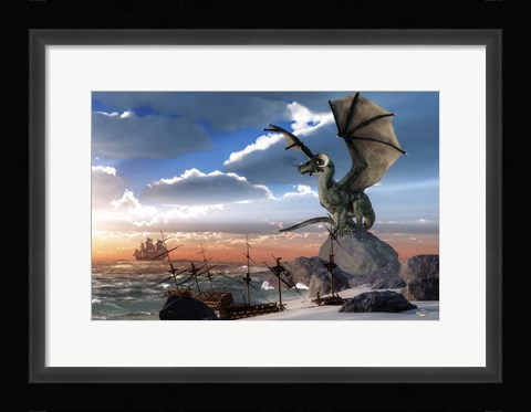 Framed Scourge Of The Sea Print