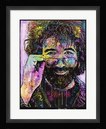 Framed Jerry Garcia 2 Print
