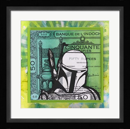 Framed Boba Fett Print