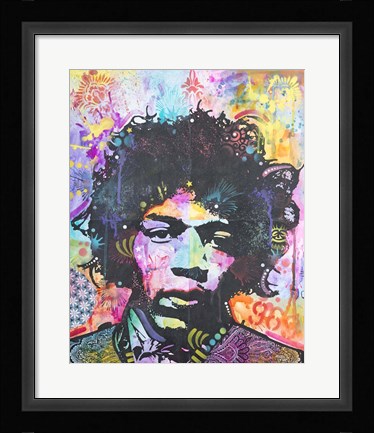 Framed Hendrix 6 Was 9 Print