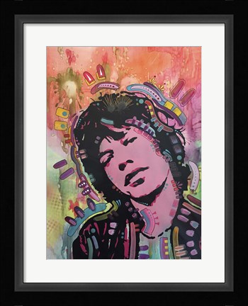 Framed Mick 1 Print