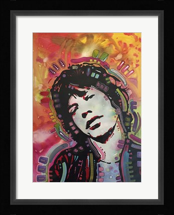 Framed Mick 2 Print
