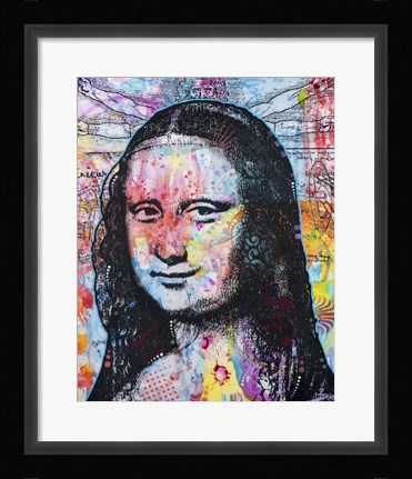 Framed Mona Lisa Pop 2 Print