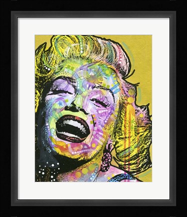 Framed Golden Marilyn Print