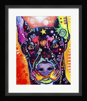 Framed Doberman Print
