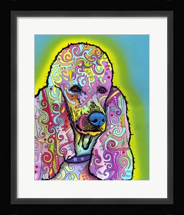 Framed Poodle Print
