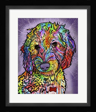 Framed Sweet Poodle Print