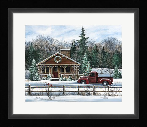 Framed Country Christmas Print