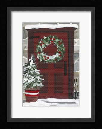 Framed Red Door Print