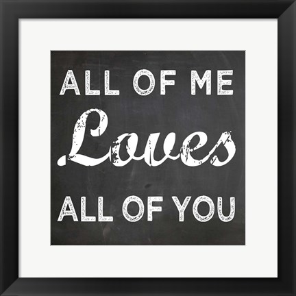 Framed Loves Print