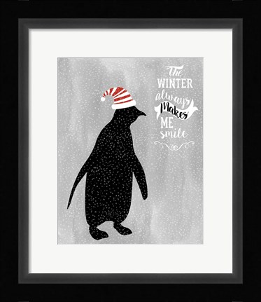 Framed Penguin1 Print