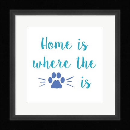 Framed Home Paw Print