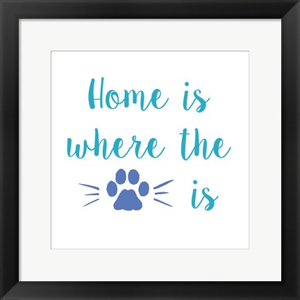 Framed Home Paw Print
