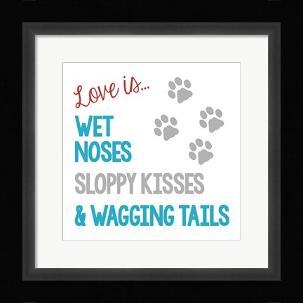 Framed Love Is Print