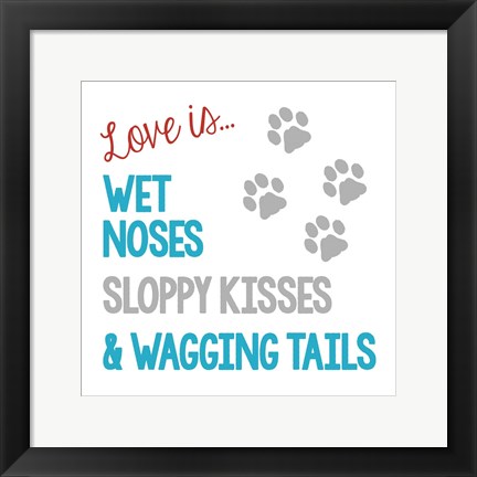 Framed Love Is Print