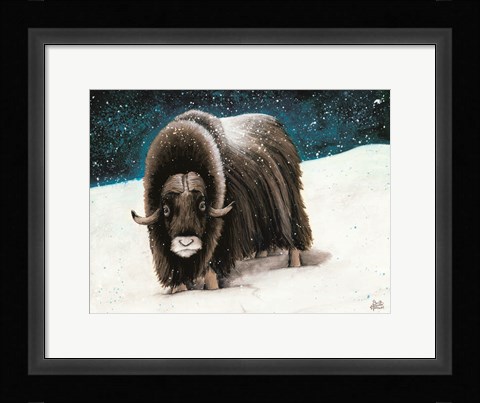 Framed Dressed for Winter Print