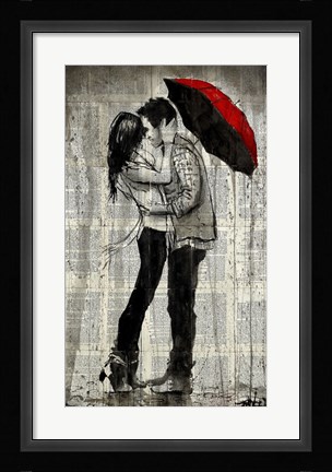 Framed Rainfall and Kisses Print