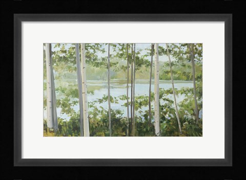 Framed Birch Lake Print