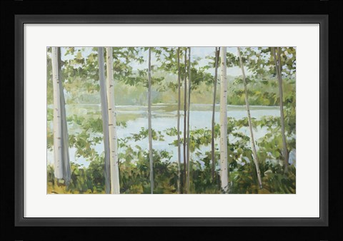 Framed Birch Lake Print