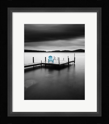 Framed Blue Spot Print