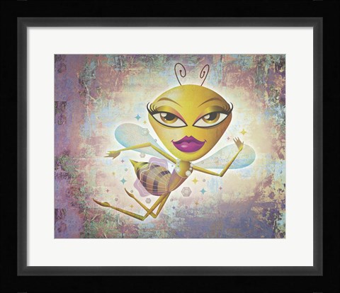 Framed Honey Bee Print