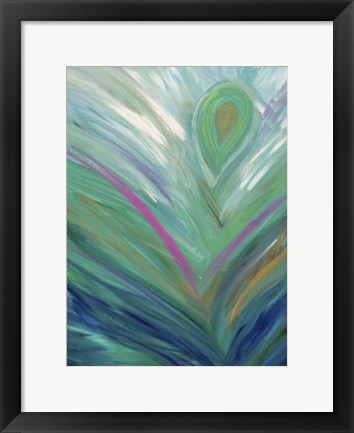 Framed Abstract Feather Print