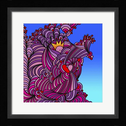 Framed King Of Hearts Print