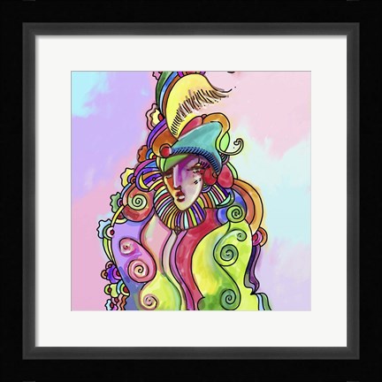 Framed Harlequin Print