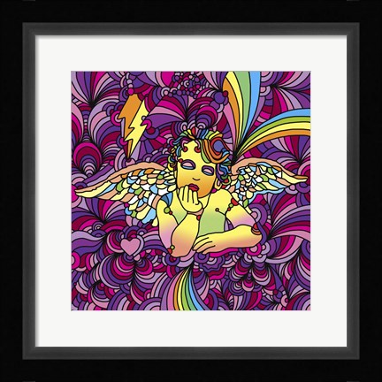 Framed Pop Art - Cherub 1 Print