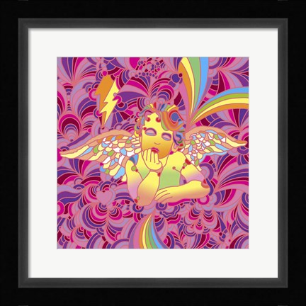 Framed Pop Art - Cherub 2 Print
